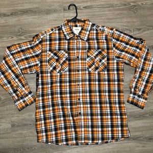 Men’s long button up long sleeve casual shirt